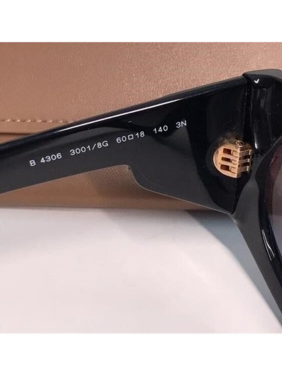 New Authentic Burberry BE4306 3001 Black Sunglasses main image 11